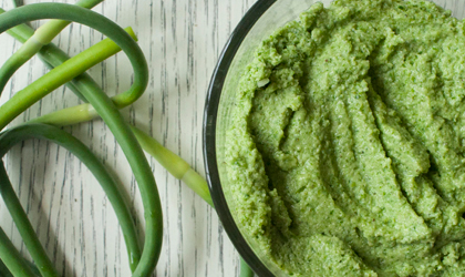 Garlic Scape Pesto